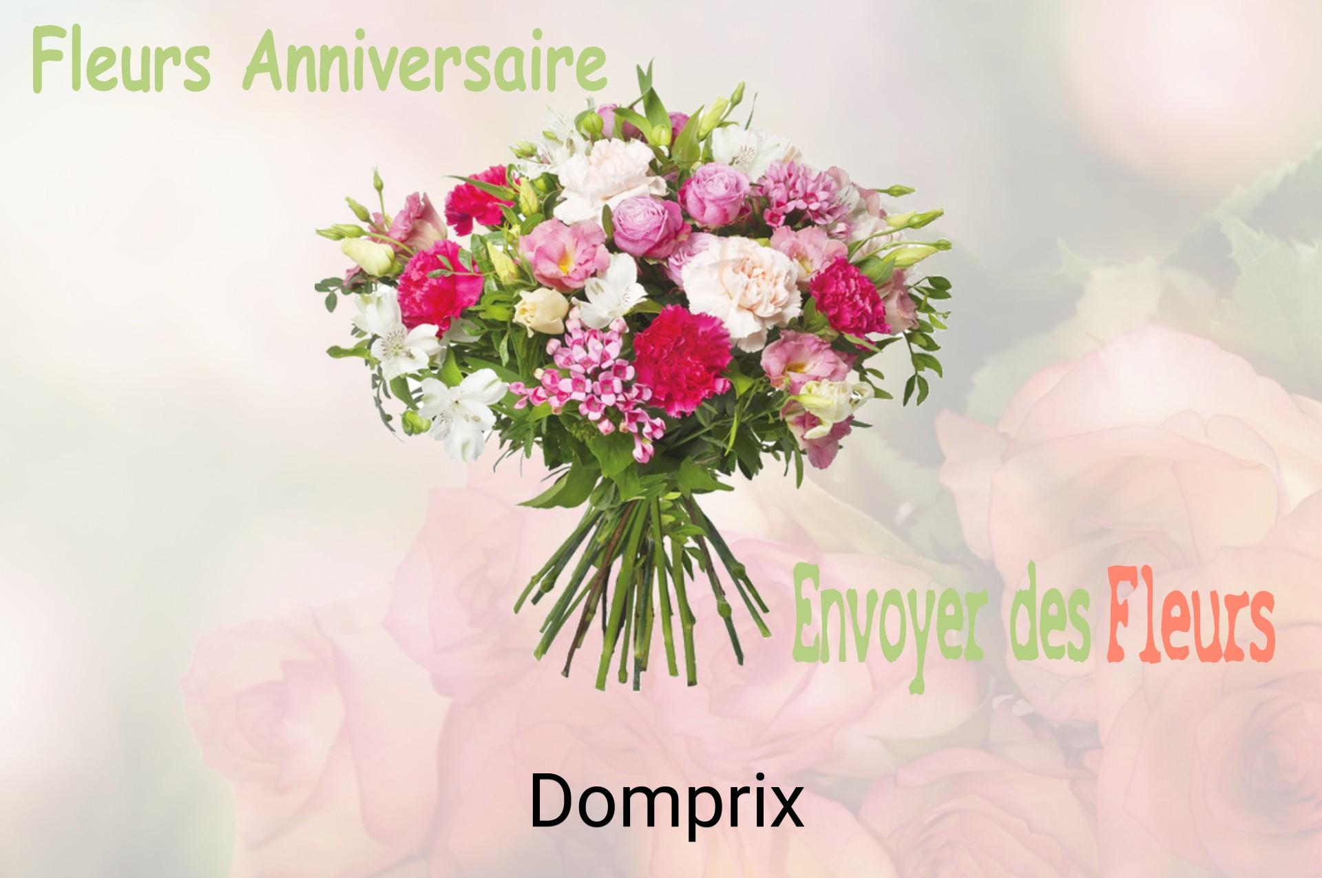 Bouquet de fleurs d’anniversaire livré à Domprix